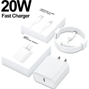 iPhone 14 Pro Max 20 W USB-C Power Adapter USB-C to Lightning Cable