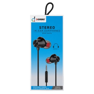 DORBAN Earphone Model:D22 Super Bass Dynaanic Cler Sound,Call Receiver,Lanth 10m